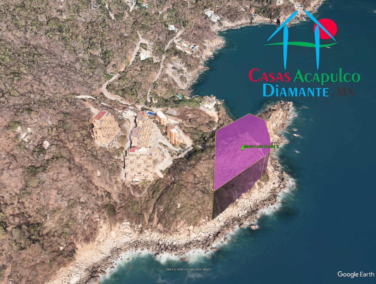 Terreno Brisas del Marqués Punta Sirena Macrolote 3 - Ubicación satelital y entorno 1